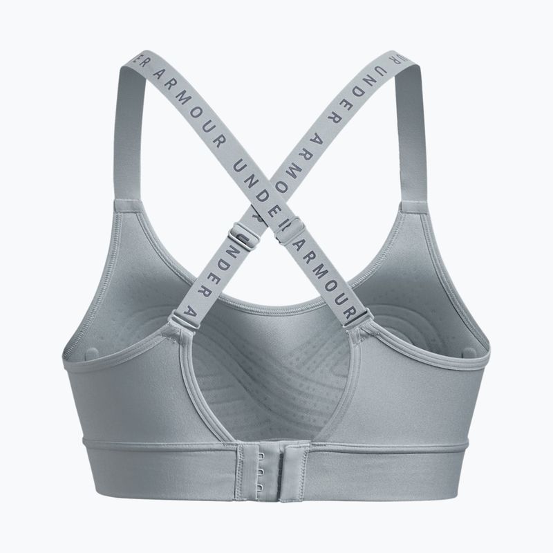 Under Armour Infinity Covered Mid сив фитнес сутиен 1363353-465 2