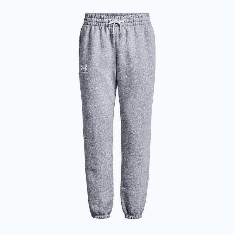 Under Armour Essential Fleece Joggers mod gray light heather/white дамски панталони за тренировка 5