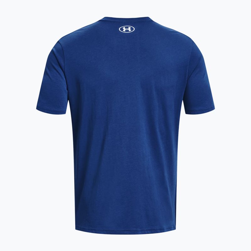 Мъжка тренировъчна тениска Under Armour Sportstyle Logo SS, синя 1329590-471 6