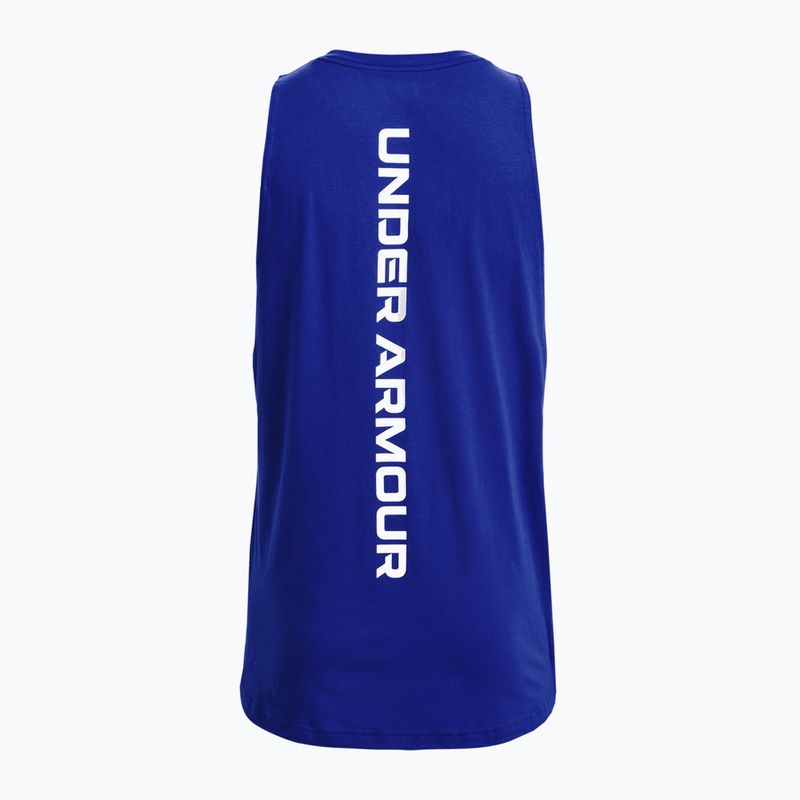 Under Armour Baseline Cotton Tank мъжка баскетболна фланелка синьо 1361901 4