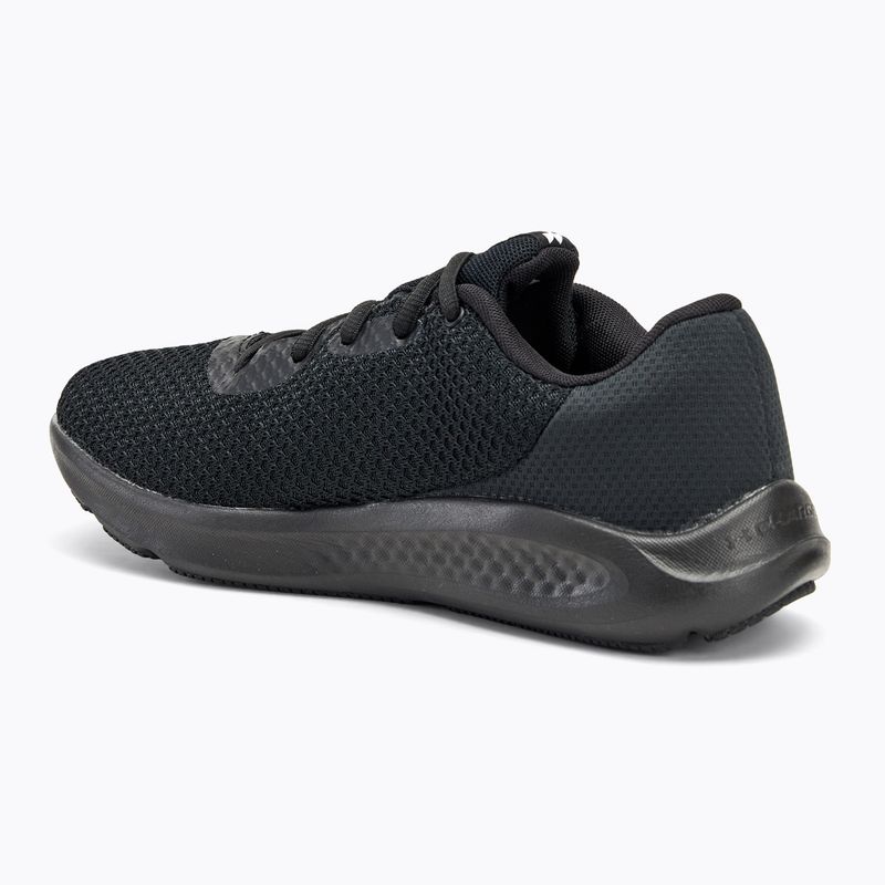 Дамски обувки за бягане Under Armour Charged Pursuit 3 black/black/metallic silver 3