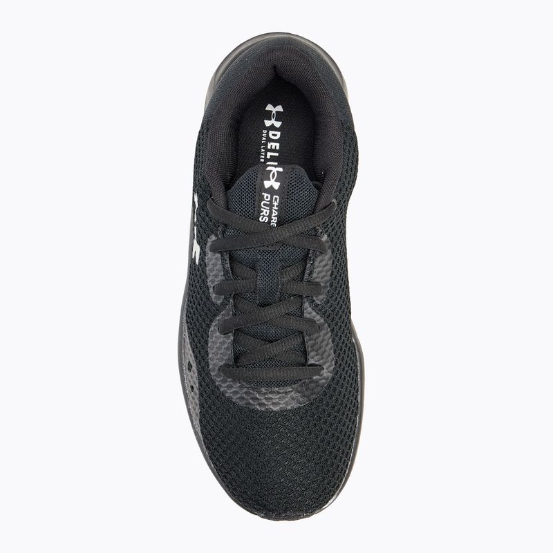 Дамски обувки за бягане Under Armour Charged Pursuit 3 black/black/metallic silver 5