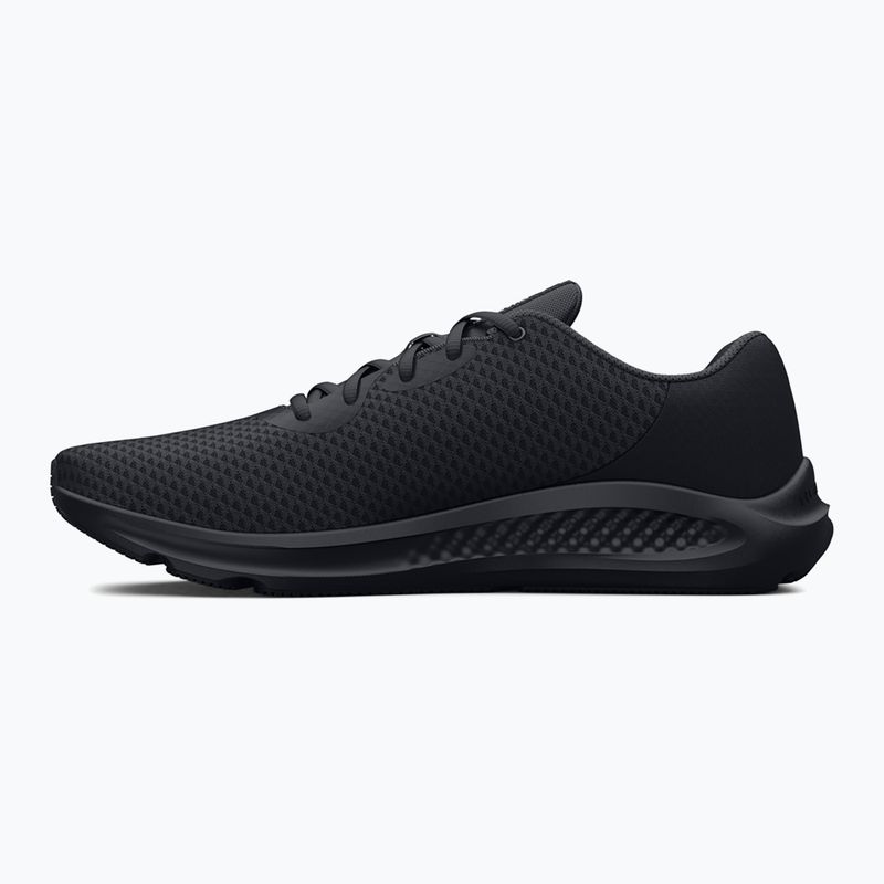 Дамски обувки за бягане Under Armour Charged Pursuit 3 black/black/metallic silver 9