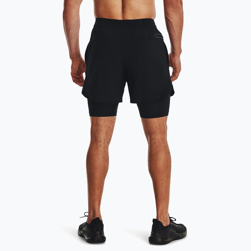 Мъжки шорти Under Armour Peak Woven 2in1 black/black 3