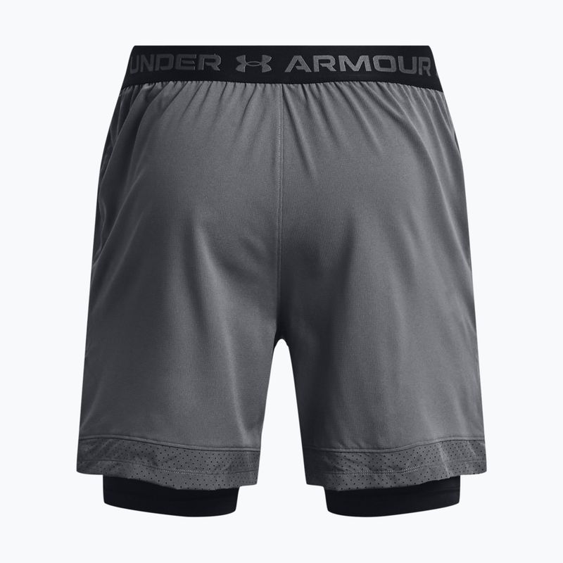 Under Armour Vanish Woven 2in1 сиви мъжки шорти за тренировка 1373764 2