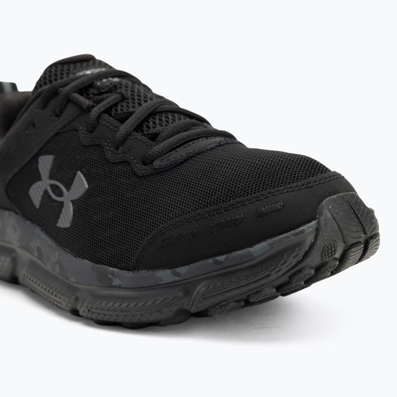 Under Armour Charged Assert 10 Camo black/black/pitch gray мъжки обувки за бягане 7