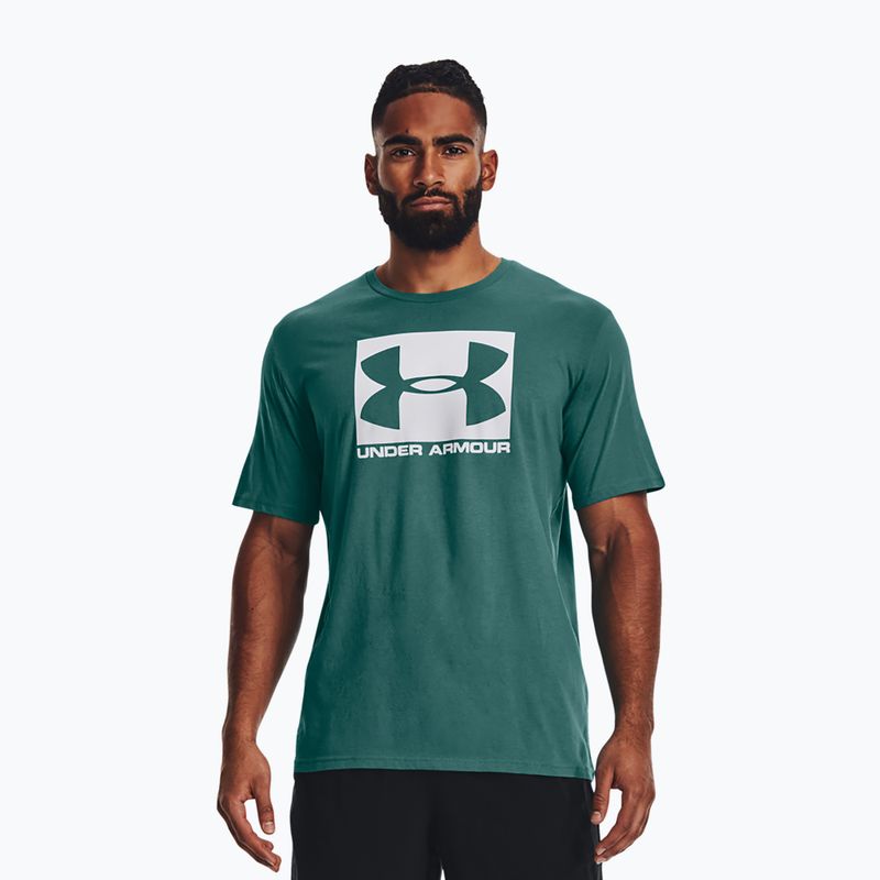 Мъжка тениска Under Armour Boxed Sportstyle coastal teal/white