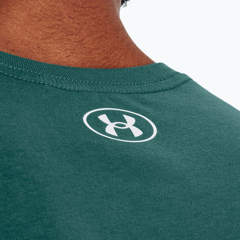Мъжка тениска Under Armour Boxed Sportstyle coastal teal/white 3