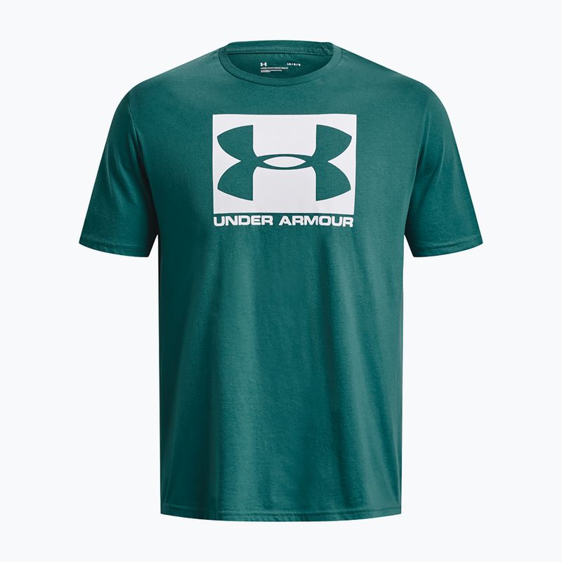 Мъжка тениска Under Armour Boxed Sportstyle coastal teal/white 4