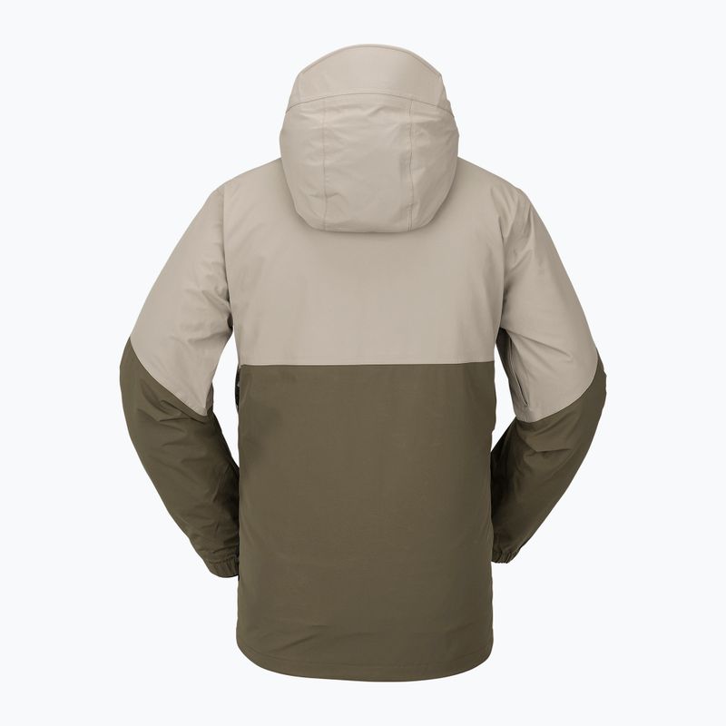 Мъжко сноуборд яке Volcom L Ins Gore-Tex тъмно каки 5
