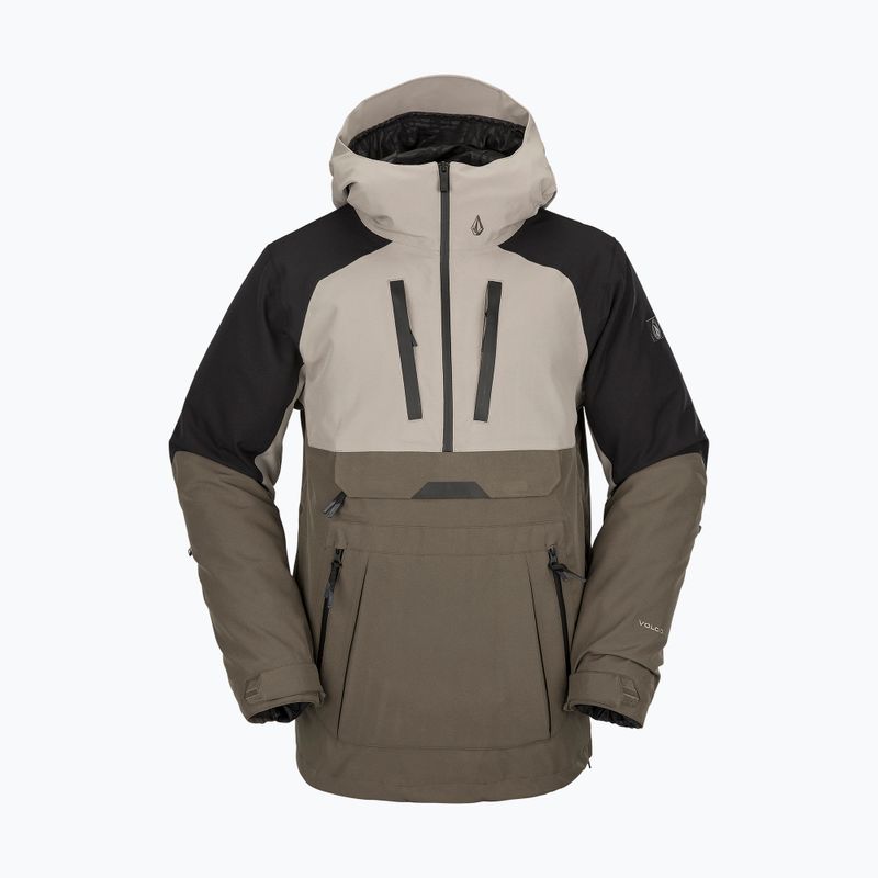Мъжки сноуборд якета Volcom Brighton Pullover brown/black G0652315