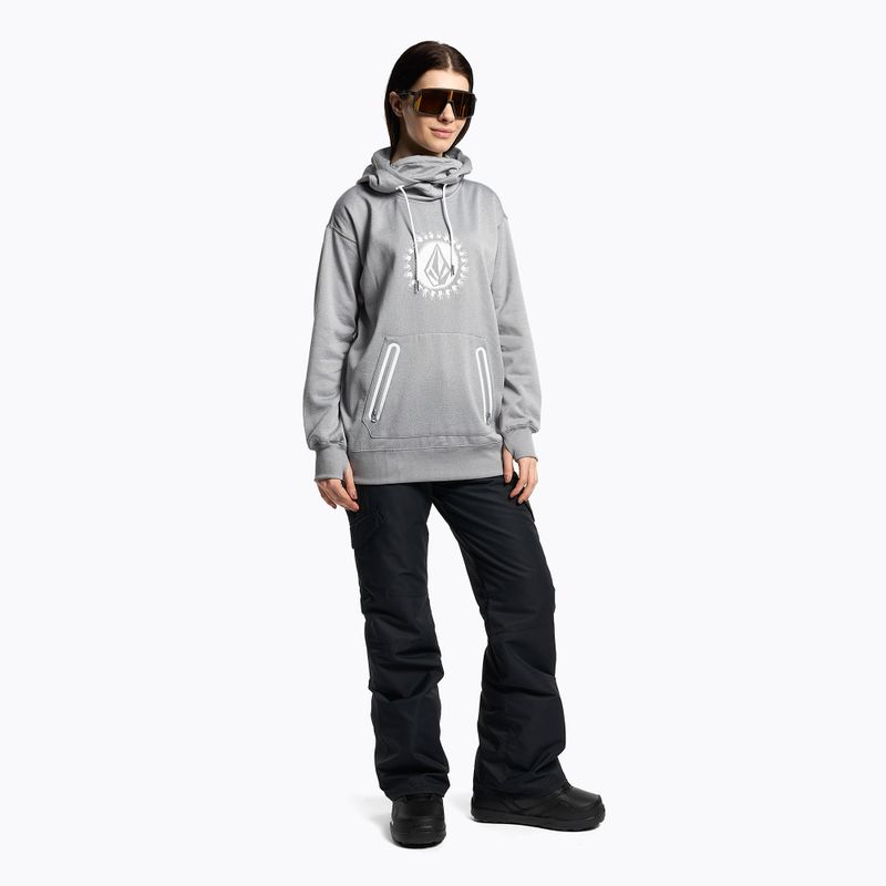 Дамски суитшърт с качулка Volcom Spring Shred Hoody сив H4152303 2