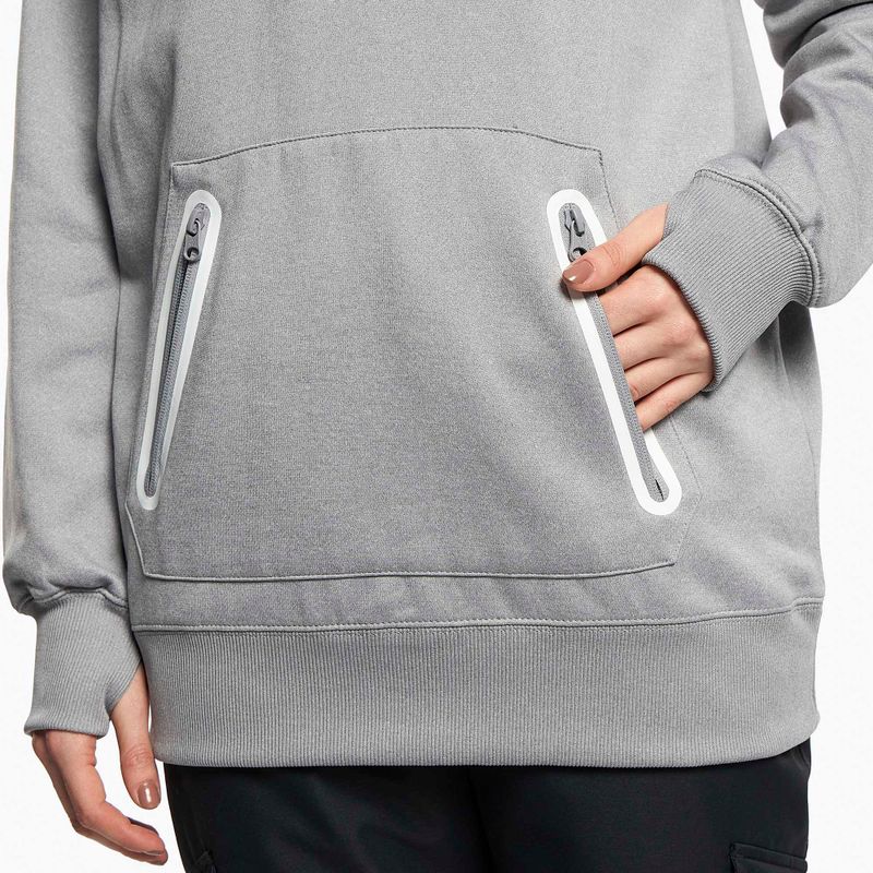 Дамски суитшърт с качулка Volcom Spring Shred Hoody сив H4152303 6