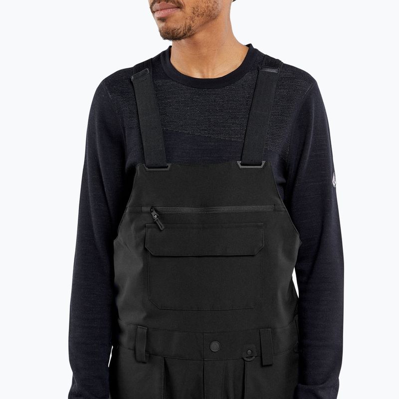 Мъжки панталони за сноуборд Volcom Roan Bib Overall black 3