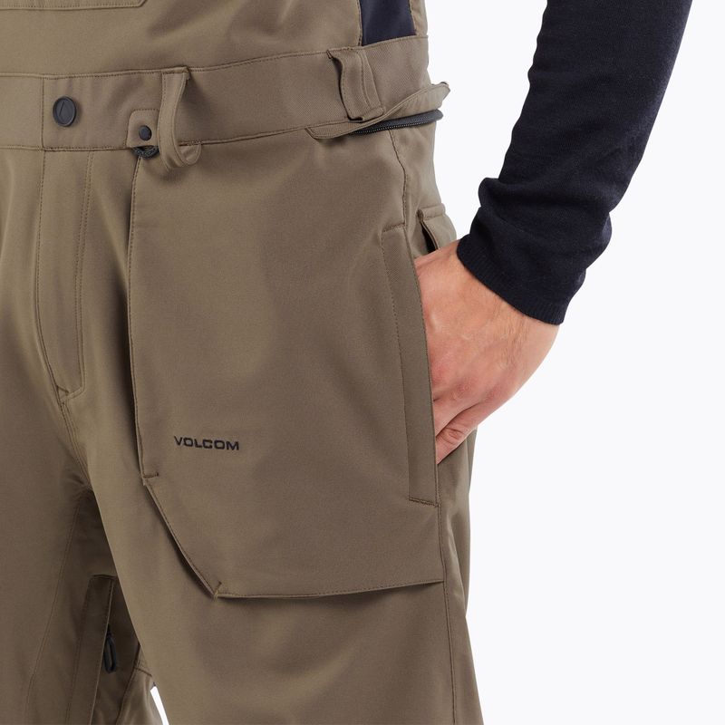 Мъжки сноуборд панталони Volcom Roan Bib Overall teak 6