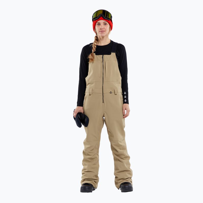 Дамски панталони за сноуборд Volcom Swift Bib Overall khaki