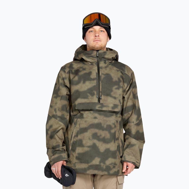 Мъжко яке за сноуборд Volcom Brighton Pullover camouflage