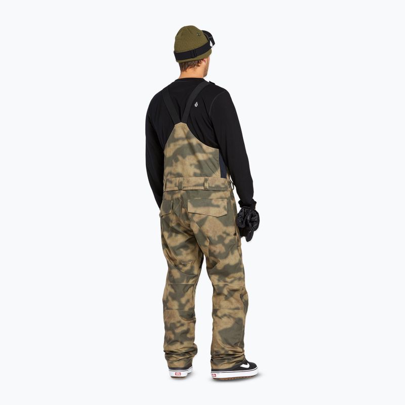 Мъжки панталони за сноуборд Volcom Roan Bib Overall camouflage 3