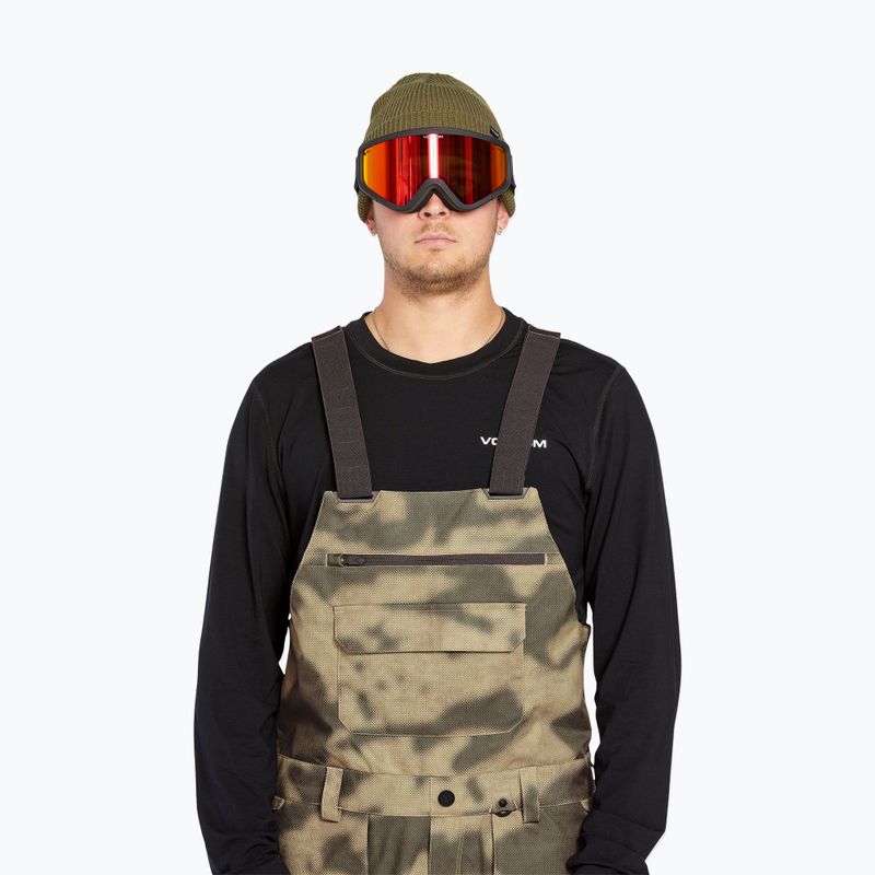 Мъжки панталони за сноуборд Volcom Roan Bib Overall camouflage 4