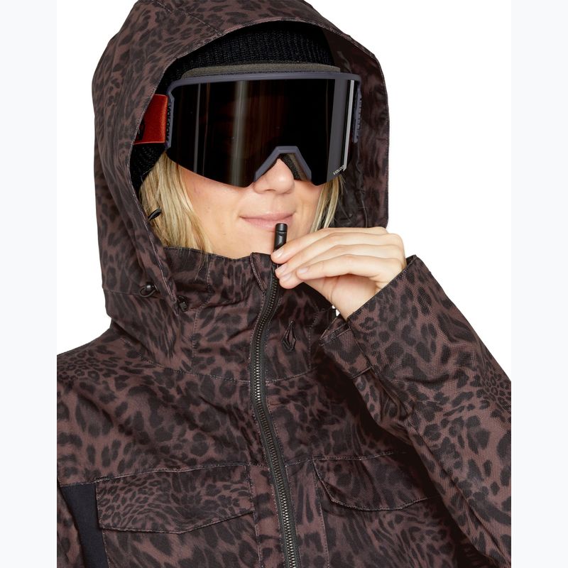 Дамски костюм за сноуборд Volcom Shiloh Snow leopard 5