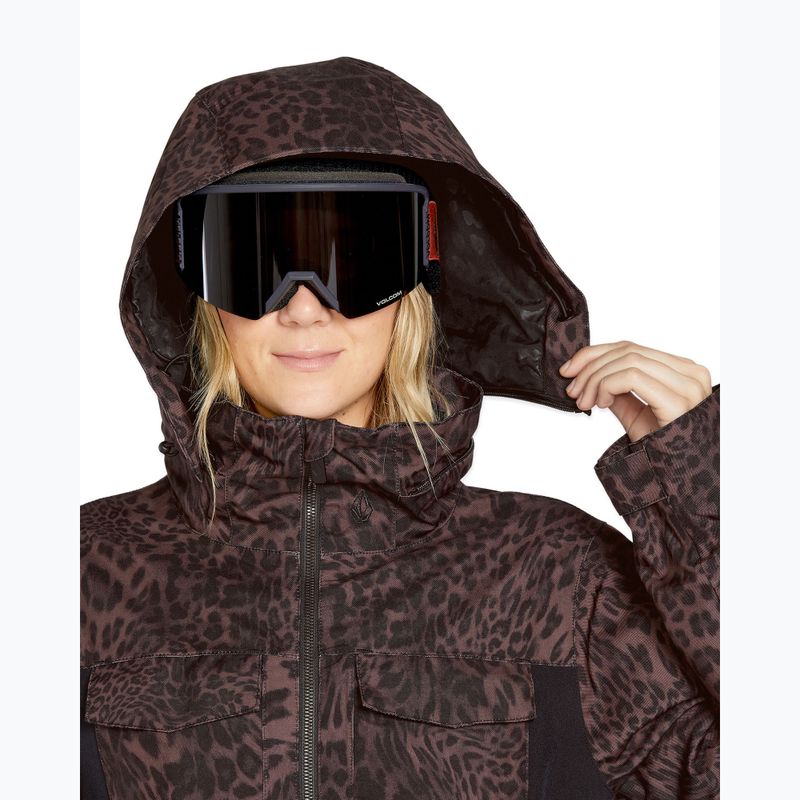 Дамски костюм за сноуборд Volcom Shiloh Snow leopard 6