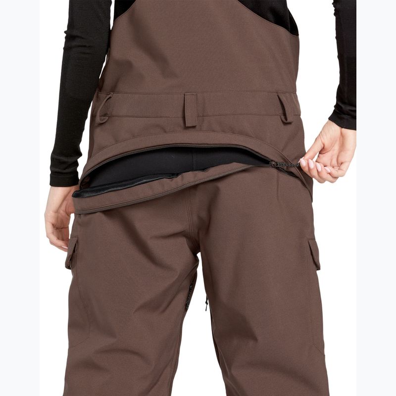 Дамски панталони за сноуборд Volcom Creston 3D Stretch Bib Overall mahogany 7