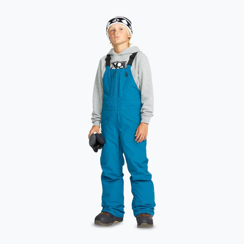 Детски панталони за сноуборд Volcom Barkley Ins Bib Overall cobalt