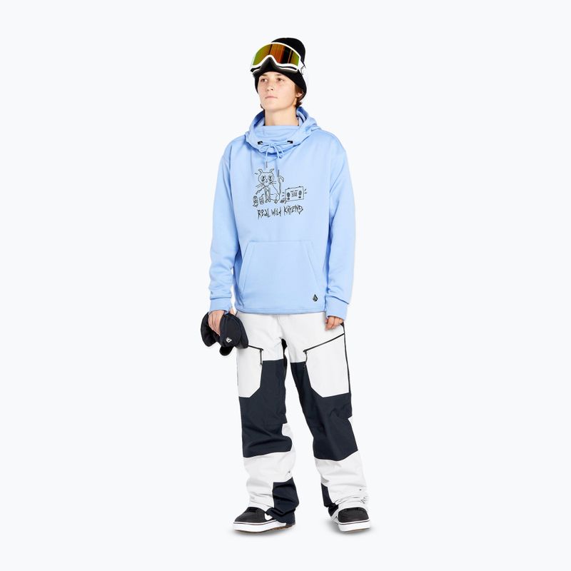 Дамски суитшърт за сноуборд Volcom Riding Hydro P/O crystal blue 2