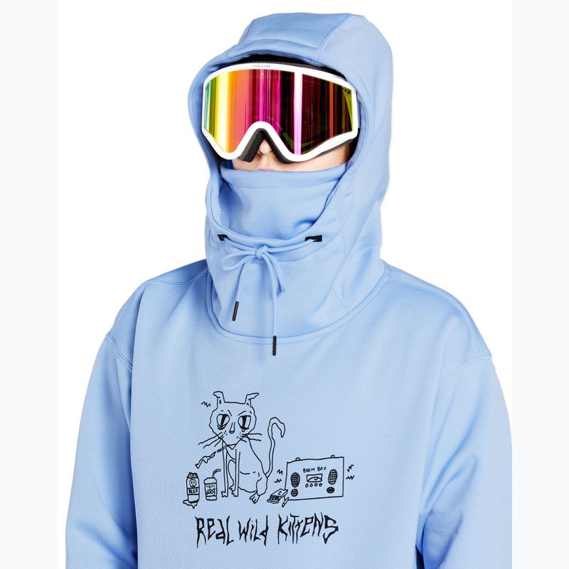 Дамски суитшърт за сноуборд Volcom Riding Hydro P/O crystal blue 4