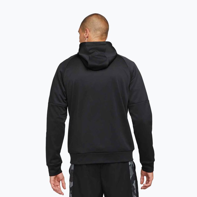 Мъжки суитшърт за тренировка Nike Therma Fit Full-Zip black/black/white 3