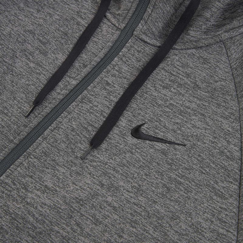 Мъжки суитшърт за тренировка Nike Therma Fit Full-Zip charcoal heathr/dark smoke grey/black 10