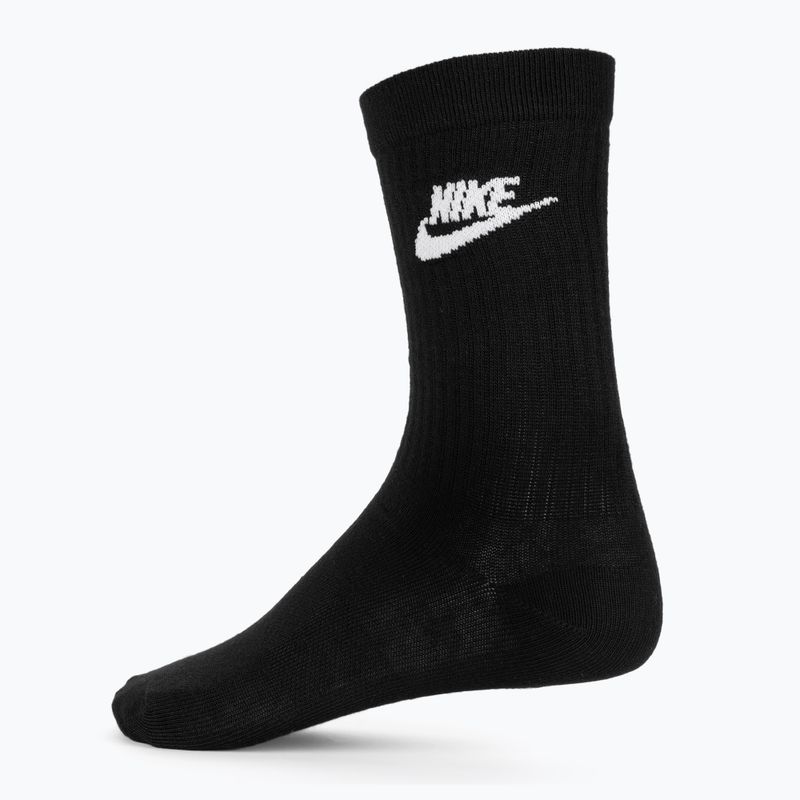 Чорапи Nike Sportswear Everyday Essential 3 чифта black/white 2