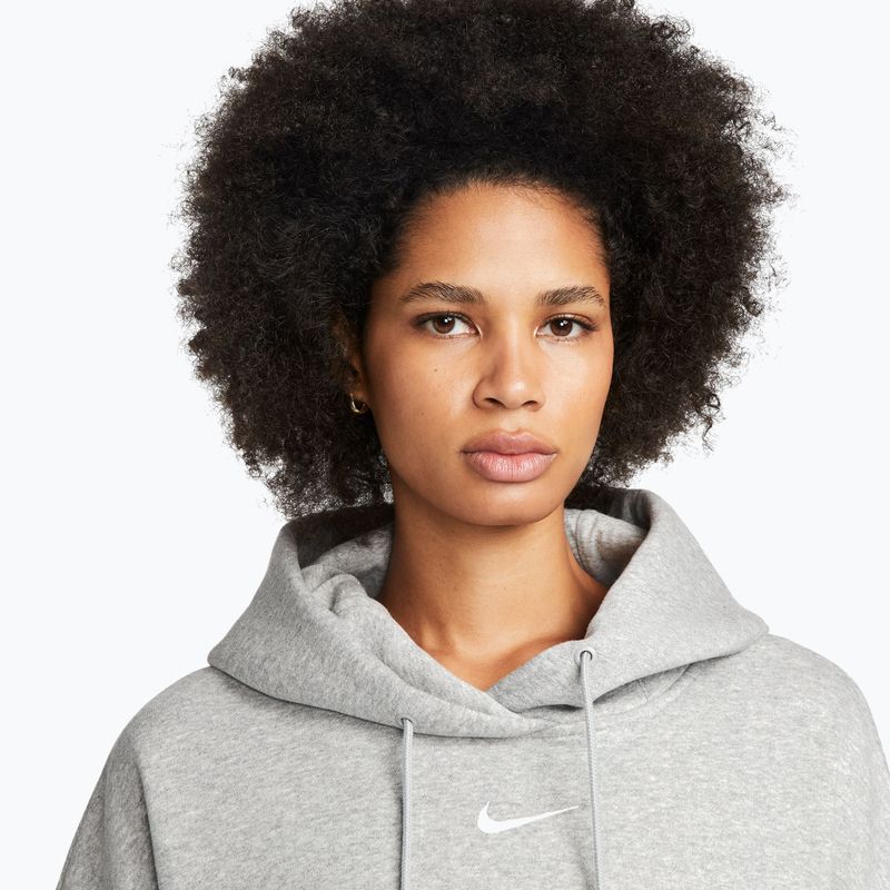 Дамски суитшърт Nike Sportswear Phoenix Fleece Oversized dark grey heather/sail 5