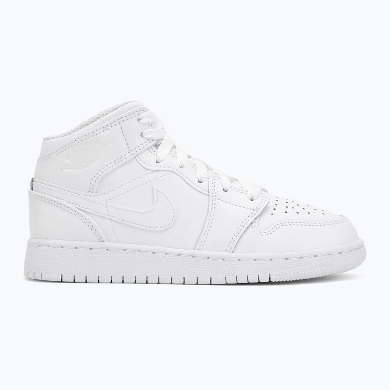 Обувки Jordan 1 Mid white/white/white 2