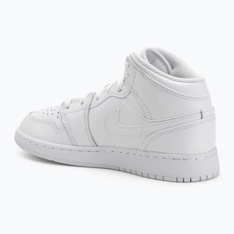 Обувки Jordan 1 Mid white/white/white 3