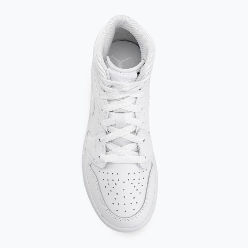 Детски обувки Nike Jordan 1 Mid white/white/white 5