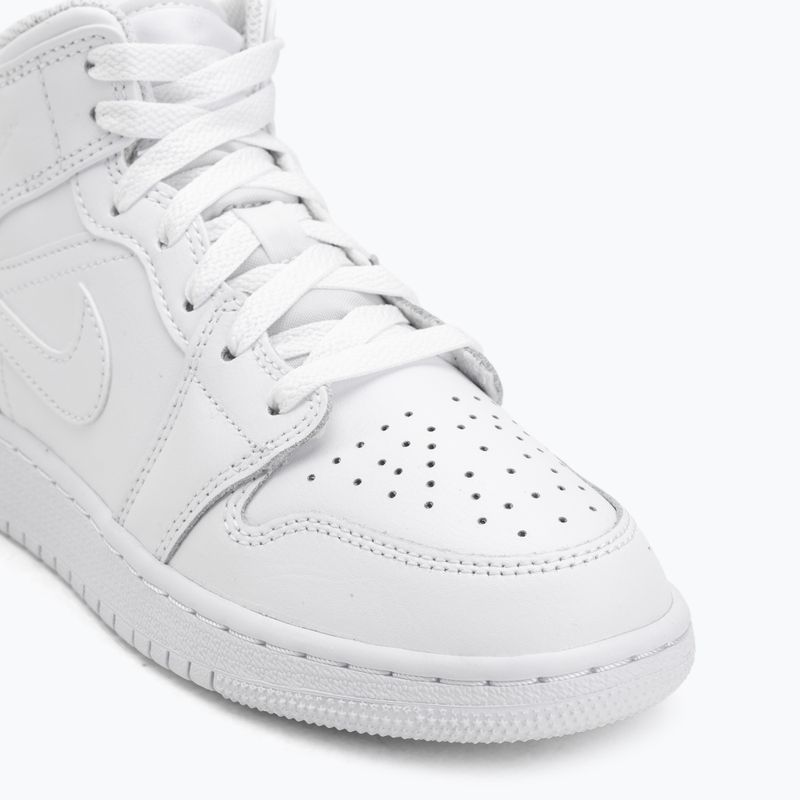Детски обувки Nike Jordan 1 Mid white/white/white 7