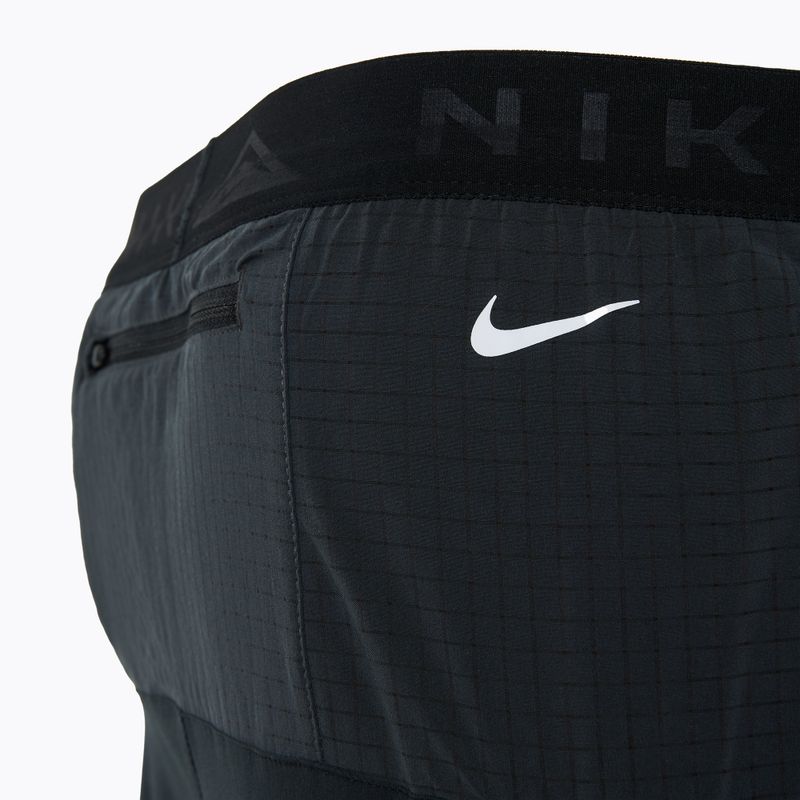 Мъжки къси панталони за бягане Nike Trial Second Sunrise Dri-Fit black/dark smoke grey/white 3