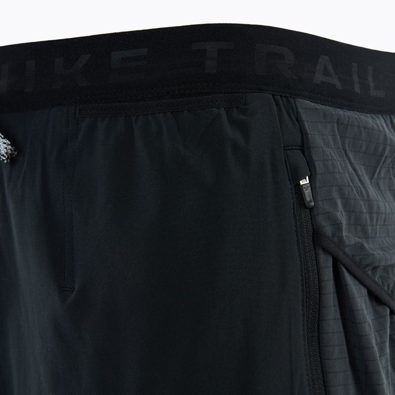 Мъжки къси панталони за бягане Nike Trial Second Sunrise Dri-Fit black/dark smoke grey/white 5