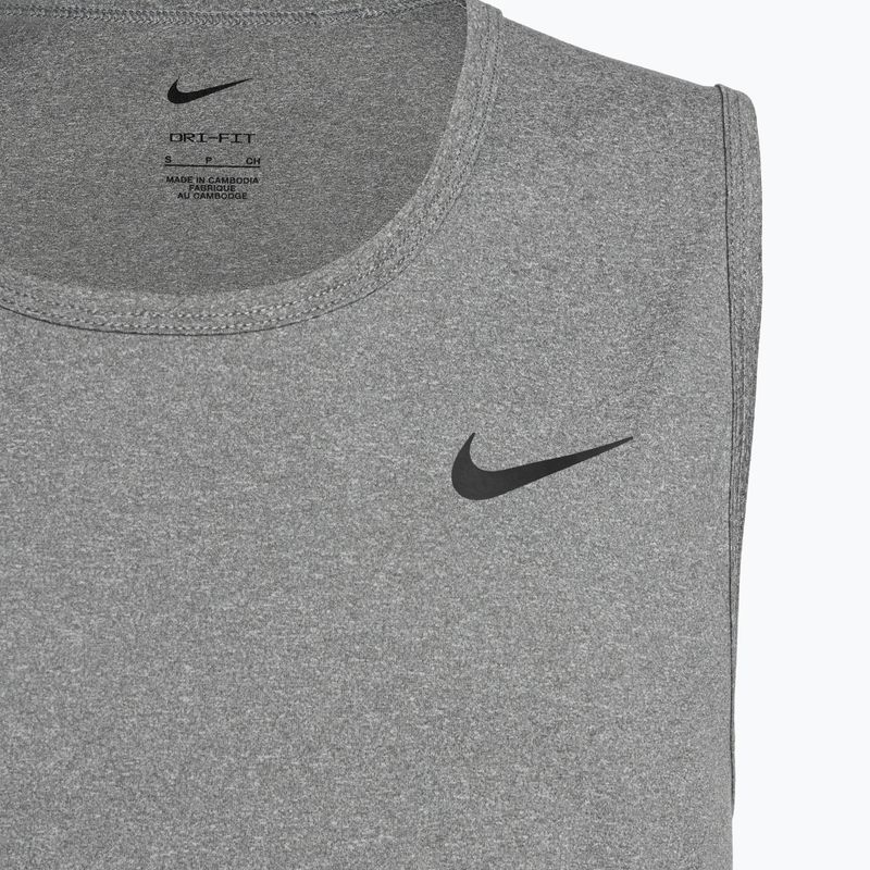 Мъжки потник за тренировка Nike Dri-Fit Hyverse smoke grey/heather/black 3