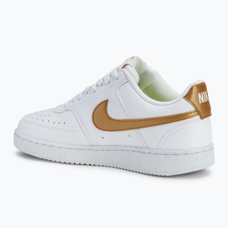 Дамски обувки Nike Court Vision Low Next Nature white/metallic gold 3