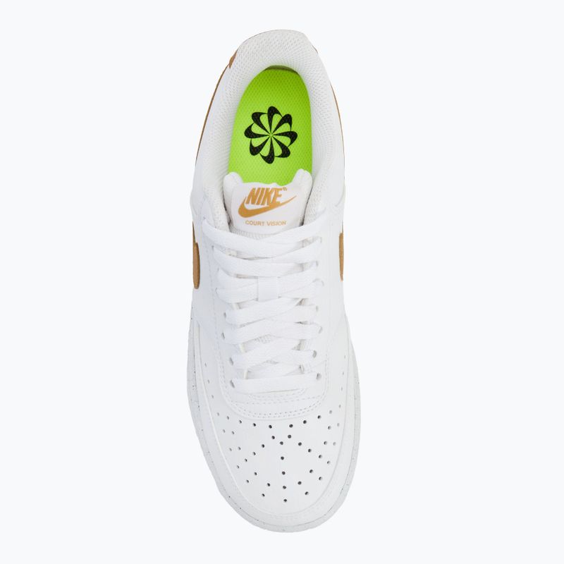 Дамски обувки Nike Court Vision Low Next Nature white/metallic gold 5