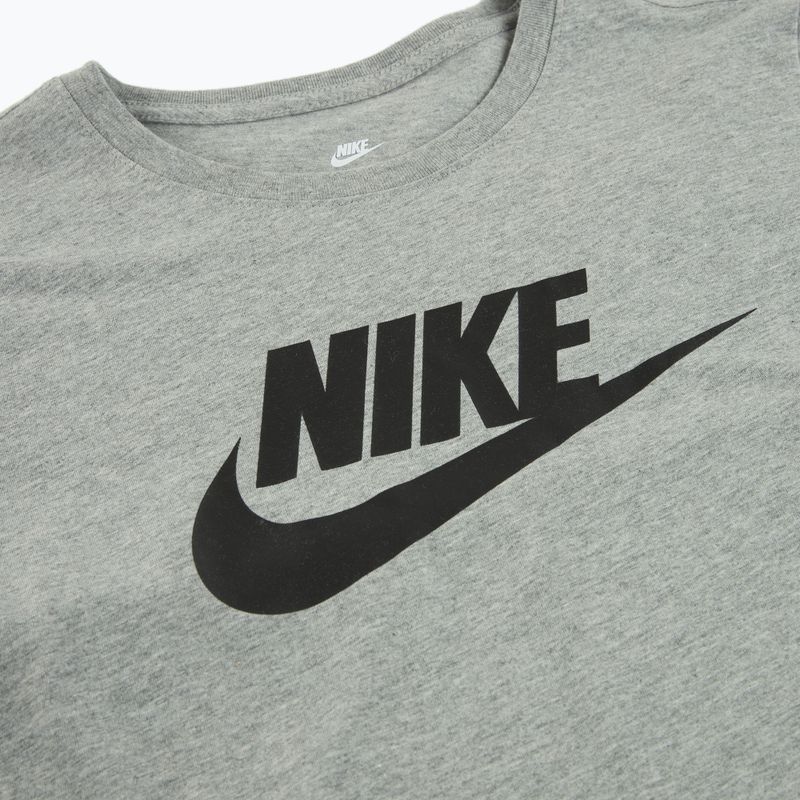 Дамска тениска Nike Sportswear Club Essentials Logo dark grey heather/black 7