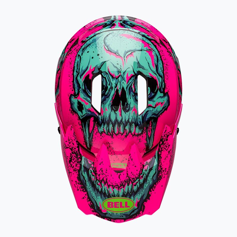 Велосипедна каска Bell Sanction 2 DLX Mips bonehead gloss pink/turquoise 4