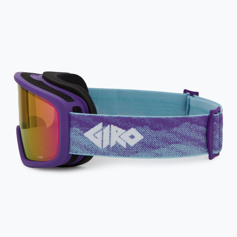 Детски предпазни скиорски очила Giro Stomp purple linticular/ amber pink 4
