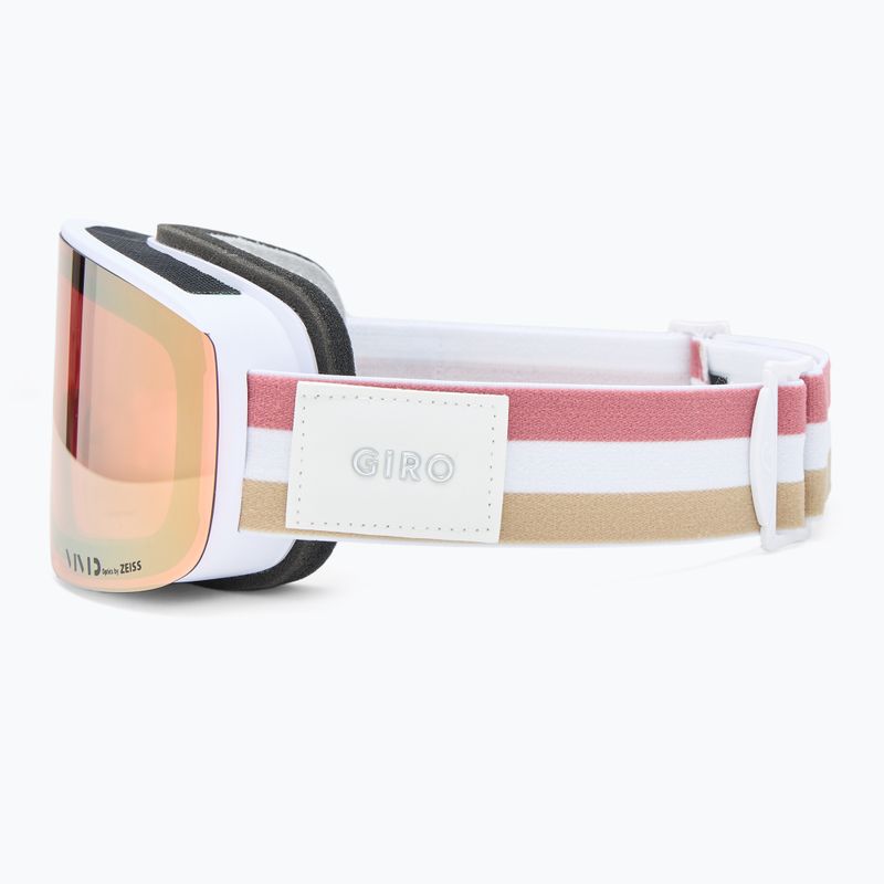 Дамски предпазни ски очила Giro Ella white lx stripe/rose gold/infrared 5
