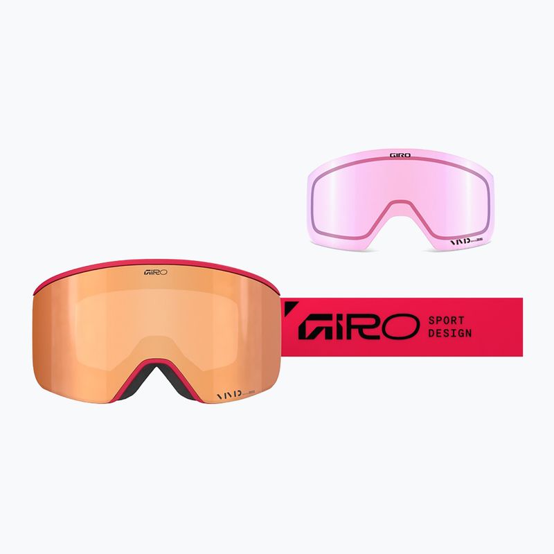 Скиорски очила Giro Axis glacier red stacked/vivid copper/vivid infrared 2