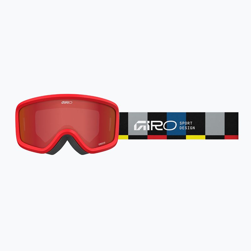 Детски скиорски очила Giro Chico 2.0 Jr black blocks/amber scarlet 5