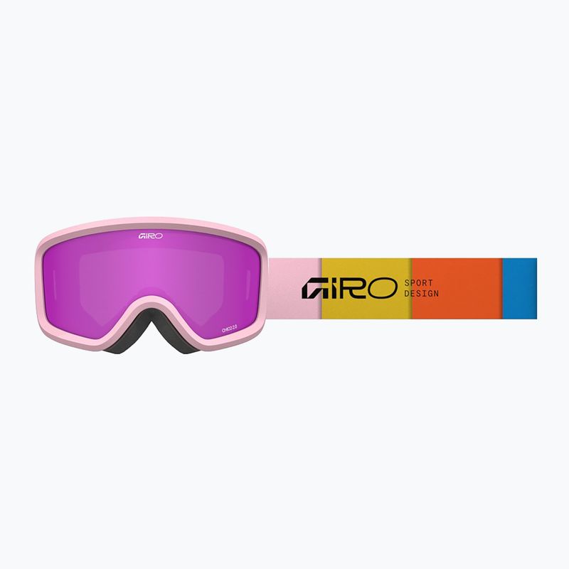 Детски скиорски очила Giro Chico 2.0 Jr light pink blocks/amber pink 5
