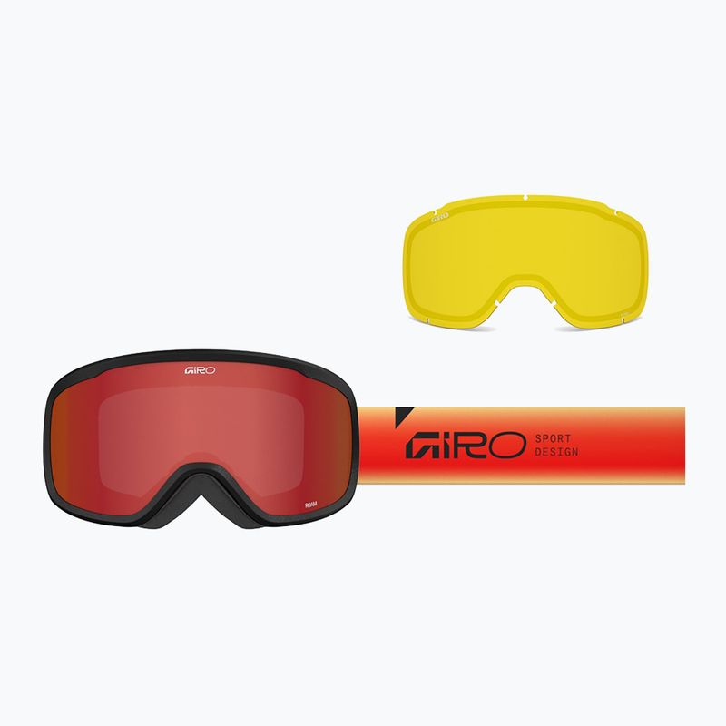 Скиорски очила Giro Roam red/black faded/amber scarlet/yellow 7